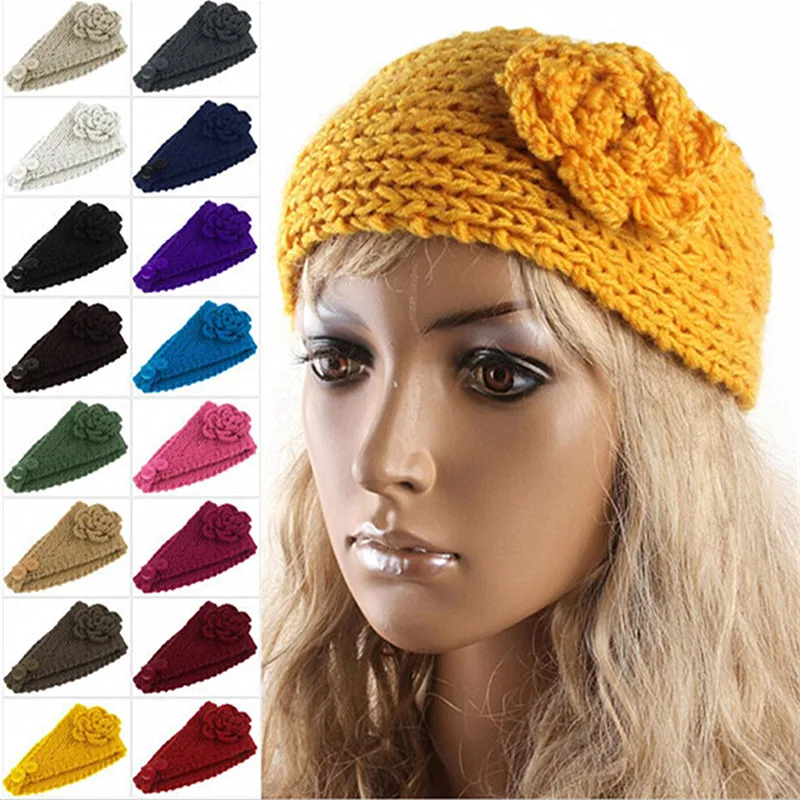 23 colors knitted turban headbands for winter warm 24 colors knitted flower headbands for winter 23 colors knitted turban headbands for winter warm 24 colors knitted flower headbands for winter