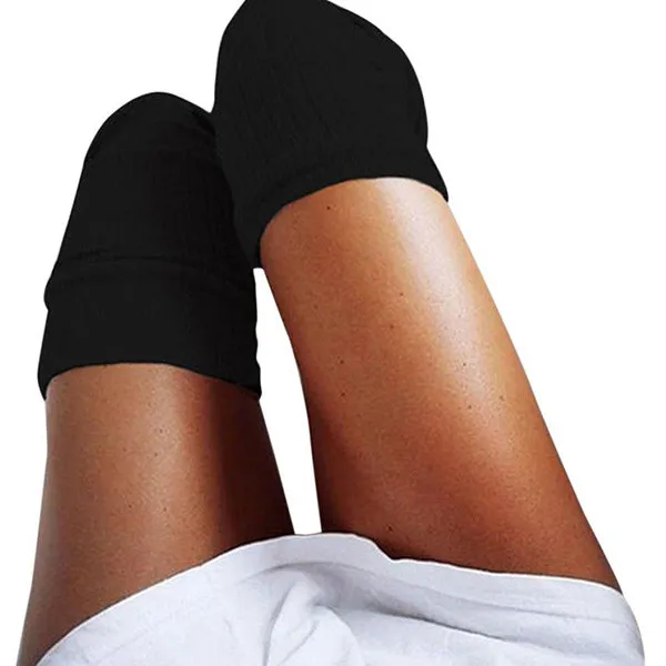 5 Прямая поставка 2018 Новая мода Девушки Дамы женщин бедра выше колена носки Длинные хлопковые чулки теплые бесплатная доставка