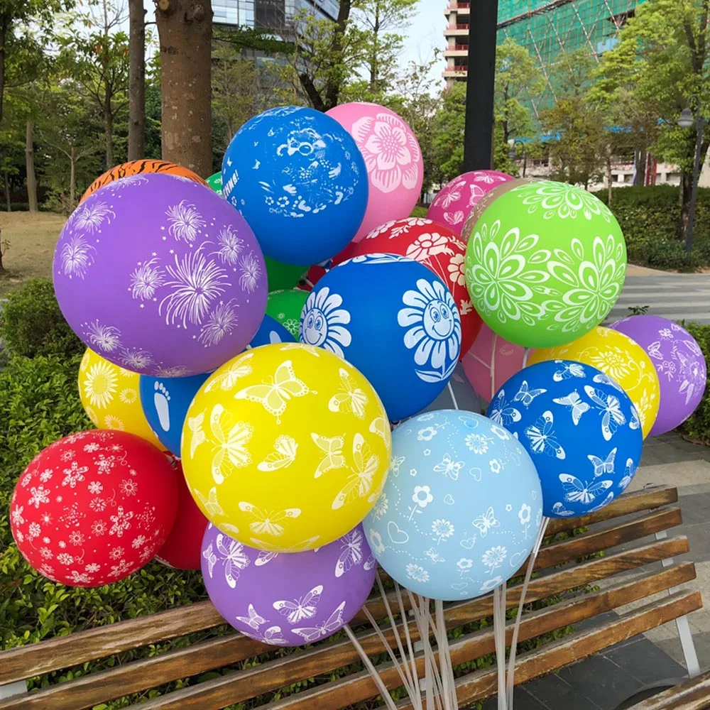 12inch Latex Multicolor Balloons Happy Birthday Party Balloon