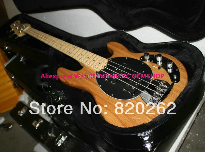 Free Hardcase Newest Natural 4 Strings Music Man Electric Bass High Quality HOT Free Hardcase Newest Natural 4 Strings Music Man Electric Bass High Quality HOT
