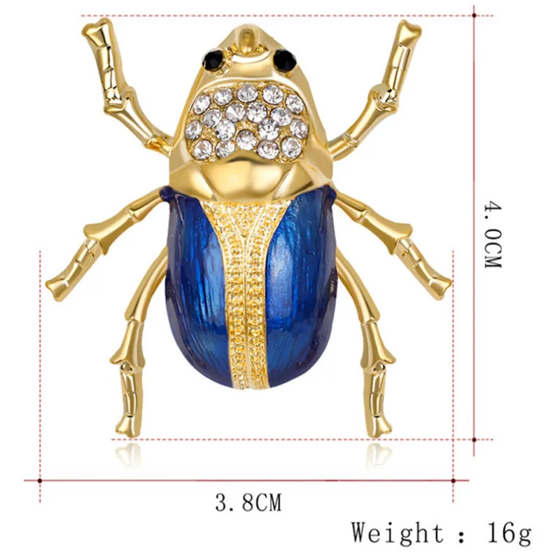 Милый Золотой Цвет Жук пчела муравьи Броши для женщин платок насекомое брошь зеленая эмалированная булавка для мужчин детские подарки ювелирные изделия аксессуары