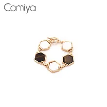 Comiya модные браслеты для женщин золотого цвета звенья круглые геометрические полимерные аксессуары массивные корейские браслеты индийские ювелирные изделия