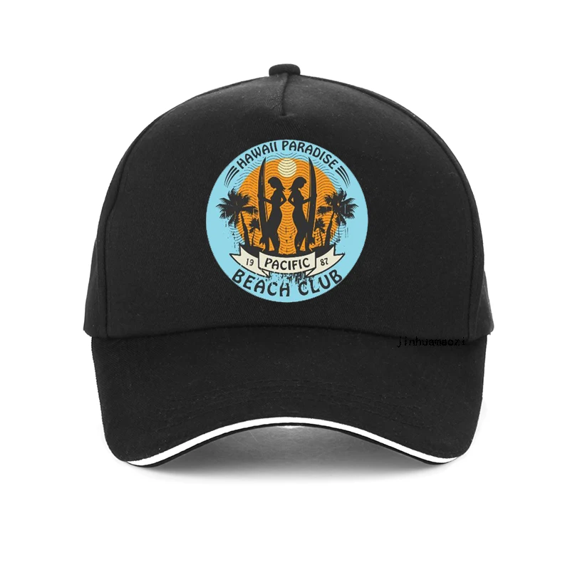 

Hawaii Surf BEACH CLUB cap fashion summer surf Baseball caps Unisex adjustable Cartoon print snapback hat gorras