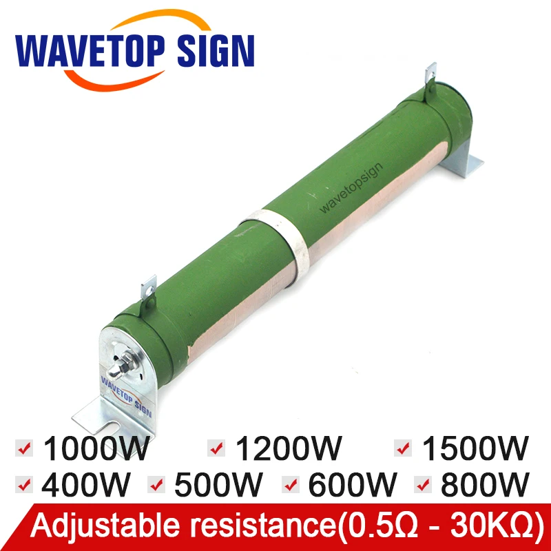 

High-Power Porcelain Tube Adjustable Resistance RX20 Ceramic Resistor Power 300-1500W Resistance Value 0.5O-30KO Coil Resistanc