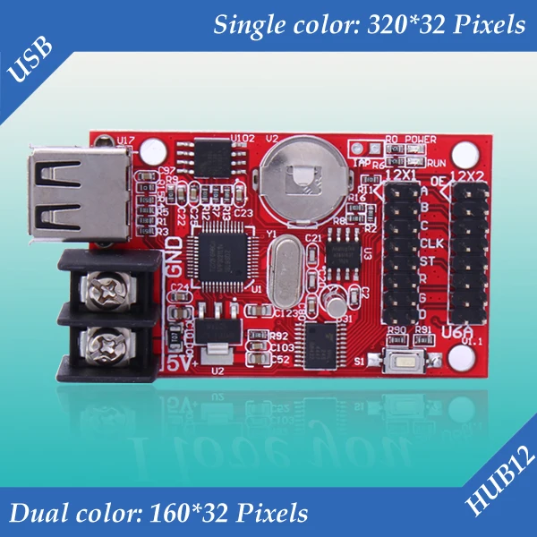 

HD-U6A USB DISK Communication Cheap Single and Dual color LED Display Control Card