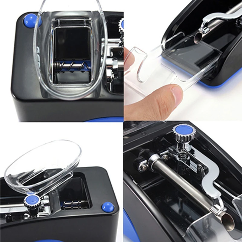 Electric Easy Automatic Cigarette Rolling Machine Tobacco Injector Maker Roller US EU Plug