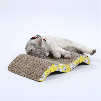 

Cat Kitten Paper Cardboard Corrugated Scratch Board Pad Scratcher Bed Claws Care Bed Mat Claws Care High Quality