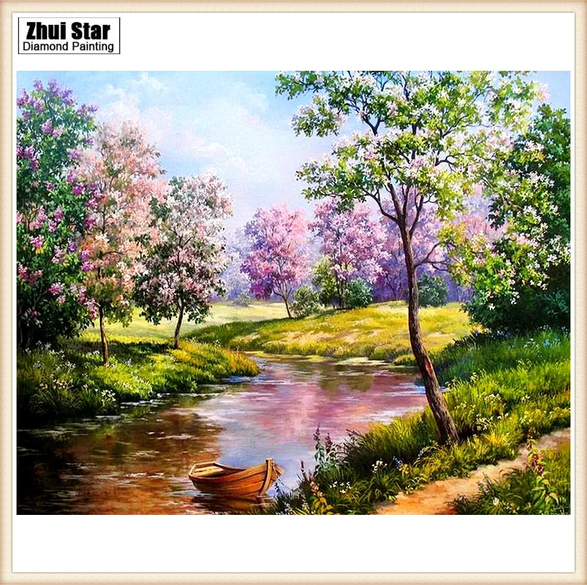 New Handicrafts four seasons Diy Full Diamond Painting Cross Stitch