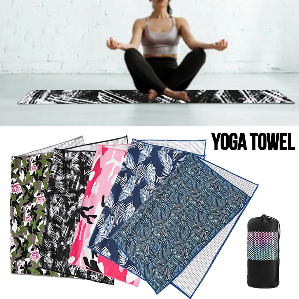 Нескользящее полотенце для йоги, впитывающее, без запаха, микрофибра, мягкое полотенце для фитнеса, йоги, бикрама, пилатеса, одеяло для начинающих