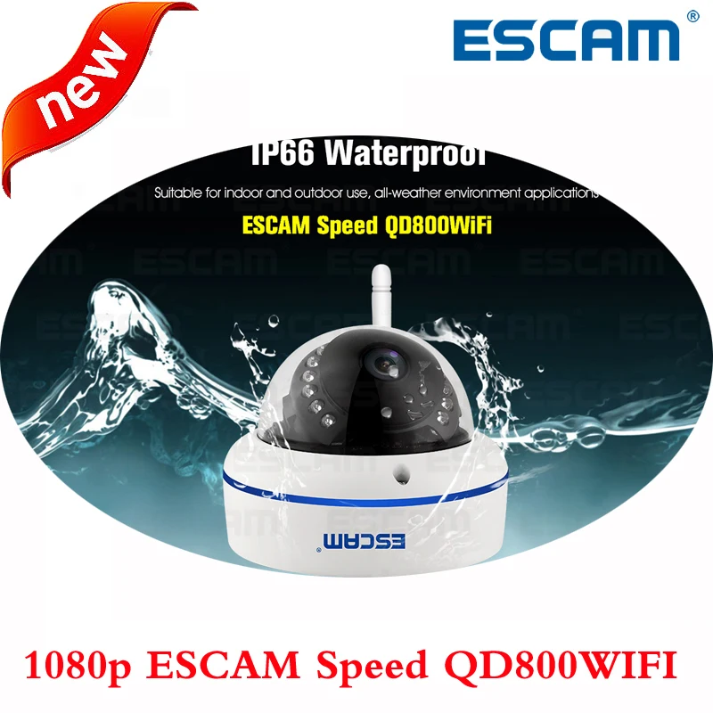 imágenes para ESCAM Velocidad QD800WIFI 1080 p Onvif P2P wifi IP Cámara Domo IR IP66 a prueba de agua al aire libre inalámbrica de Visión Nocturna de Seguridad CCTV cámara imágenes para ESCAM Velocidad QD800WIFI 1080 p Onvif P2P wifi IP Cámara Domo IR IP66 a prueba de agua al aire libre inalámbrica de Visión Nocturna de Seguridad CCTV cámara