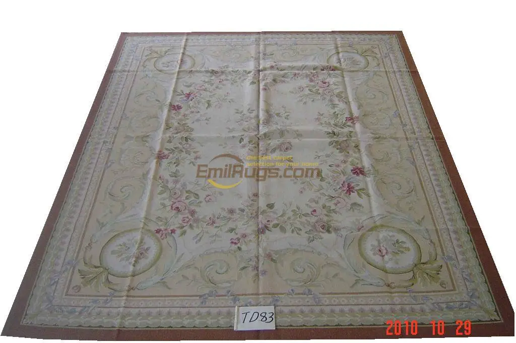 

Carpet Handmade Big Carpet For Living Room Aubusson Carpet Natural Sheep Wool Square Rug