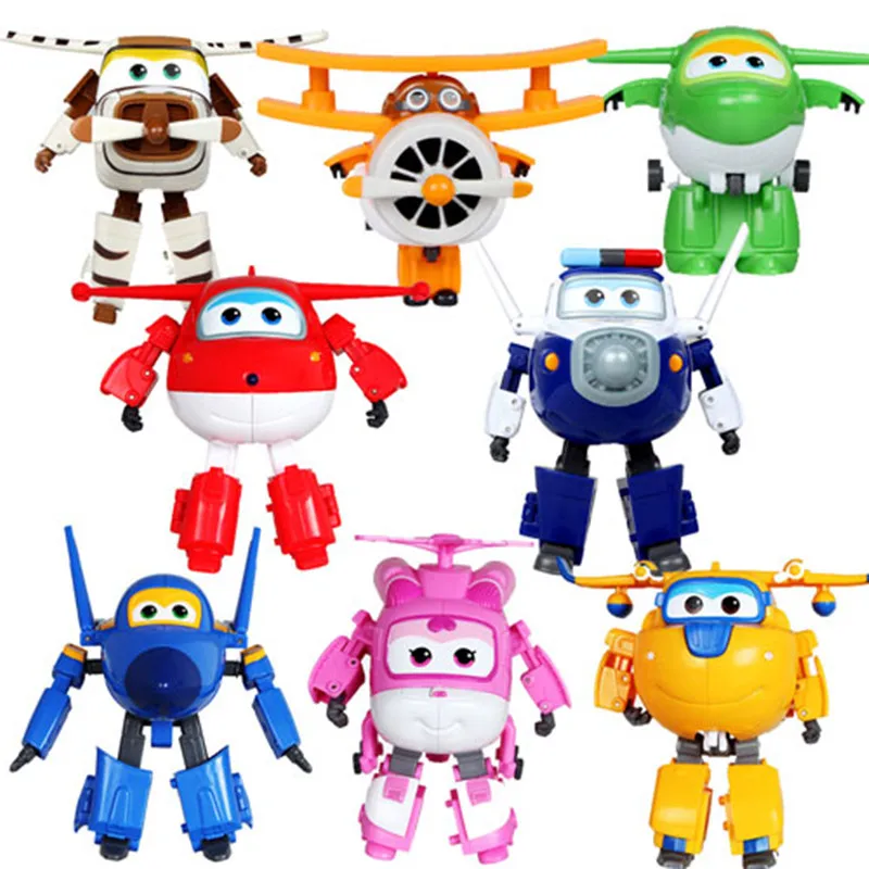 

Super Wings Mini Airplane ABS Robot toys Action Figures Super Wing Transformation Jet Animation Children Kids Gift Brinquedos