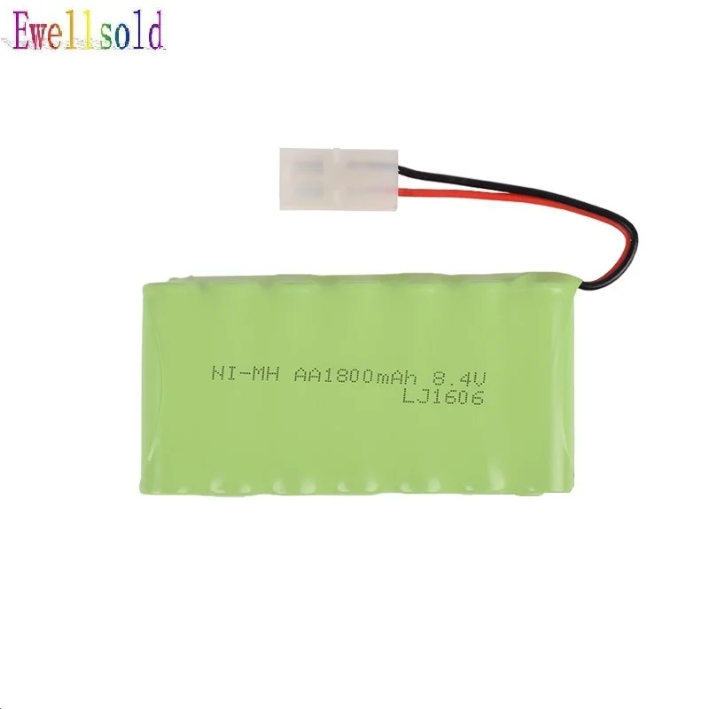 Ewellsold 8.4V 1800mAh Ni-MH AA upgrade battery for RC Truck/ RC car/ RC boat/ RC tank