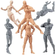 15cm SHFiguarts BODY KUN / BODY CHAN Grey / Orange Color Ver. PVC Action Figure Draw Mannequin Collectible Model Toy Dolls Kids 15cm SHFiguarts BODY KUN / BODY CHAN Grey / Orange Color Ver. PVC Action Figure Draw Mannequin Collectible Model Toy Dolls Kids