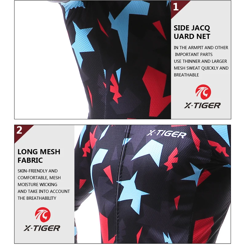 Велосипедная майка X TIGER Pro с длинным рукавом горная велосипедная одежда гоночная