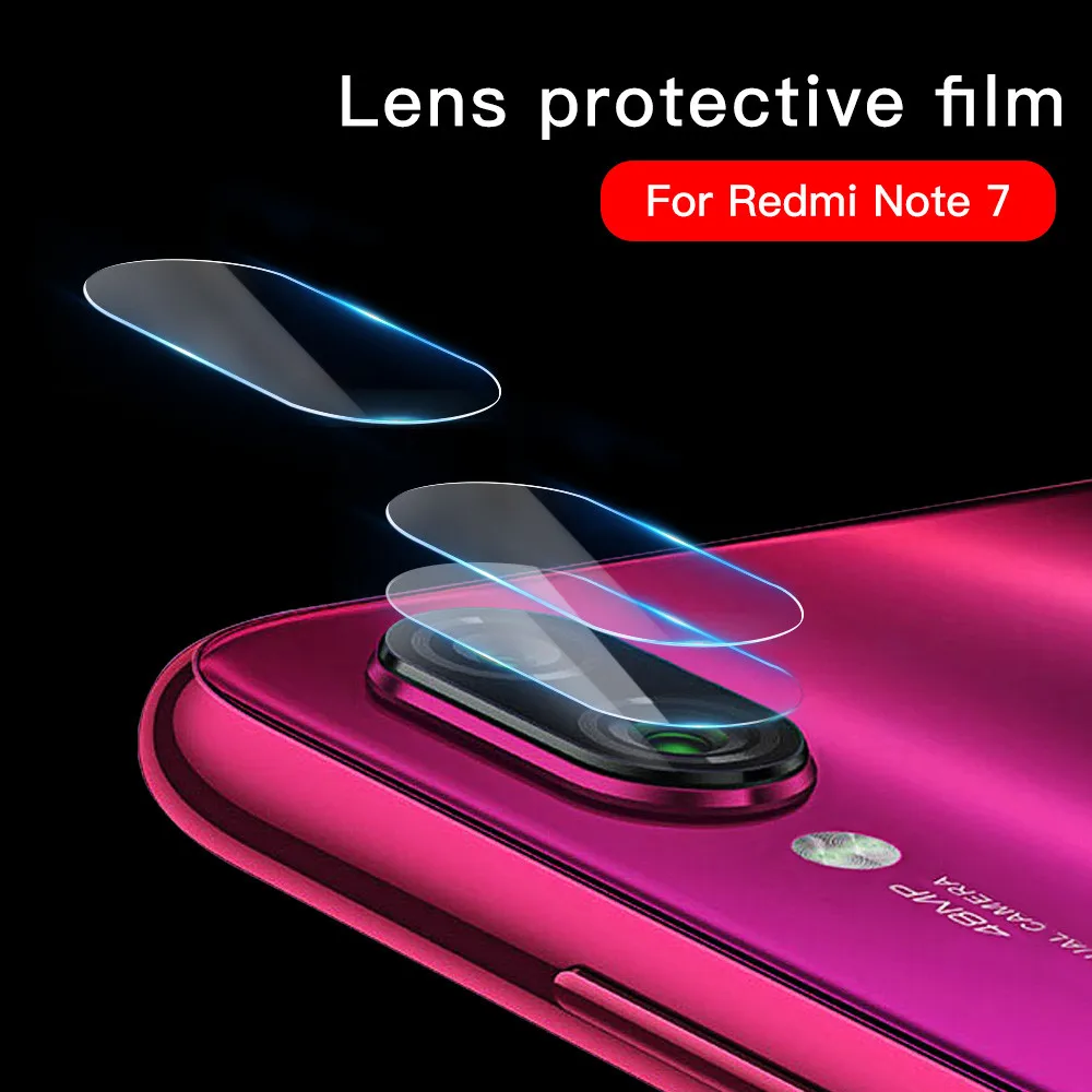 

2pcs/lot Clear Back Tempered Glass Camera Full Lens Screen Protector Protective Film For Redmi Note 7 Phone Lens Stock
