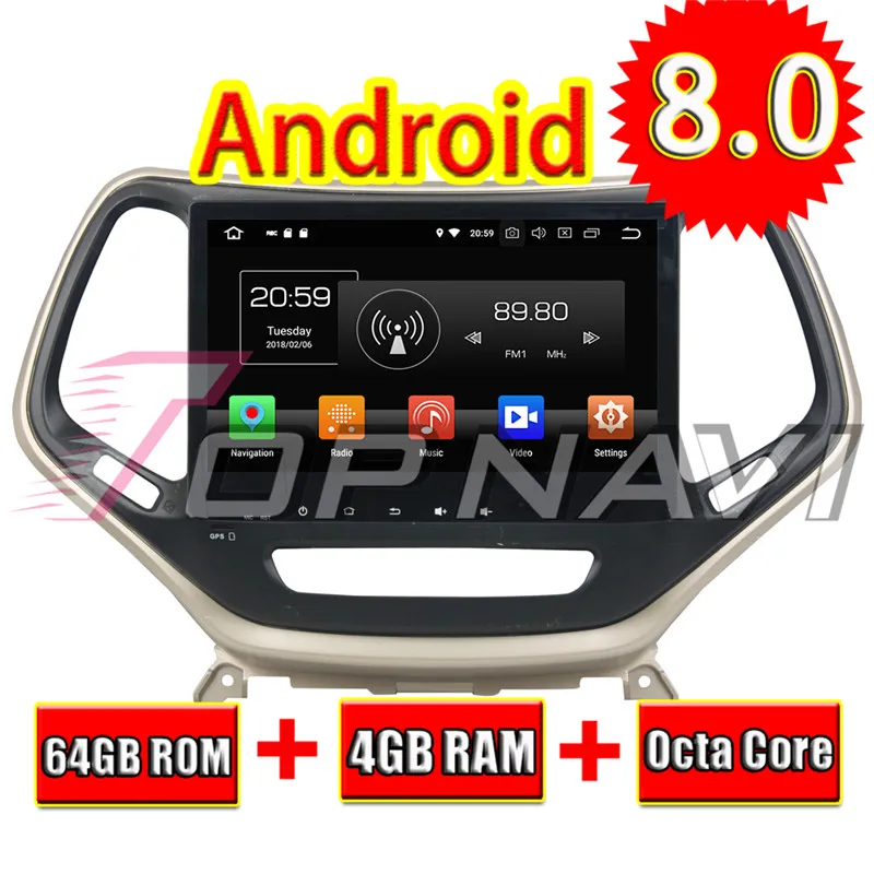 radio 2din For Jeep Cherokee 2016-2017