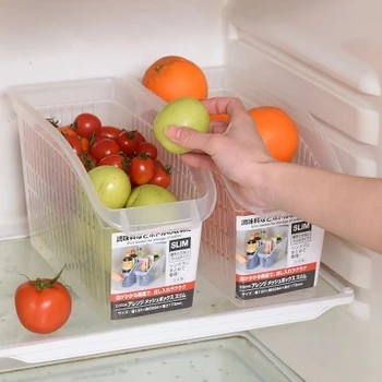 

Japan imported kitchen storage box, Refrigerator storage box, Plastic household condiment storage box, free shipping