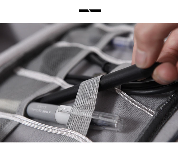 Wohlbege, электронные аксессуары, дорожная сумка, полиэстер, Мужской органайзер для путешествий, для даты, линии, SD карта, USB кабель, сумка для цифрового устройства