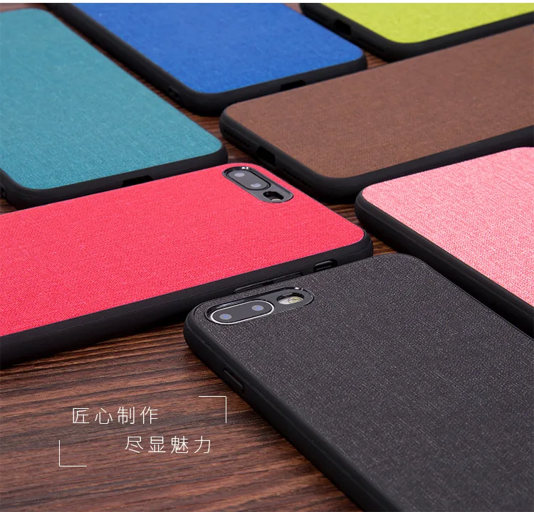 

for iphone 6 6s case Edition Case Fabric Hard PC Luxury Retro Cloth Leather Soft TPU Edge Full cover for iphone 6 6s 7 8 plus