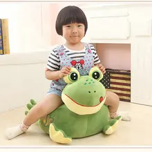 Drop shipping Cute animals baby seat Cartoon green frog plush seat cushion children’s plush toys frog sofa at home decoration