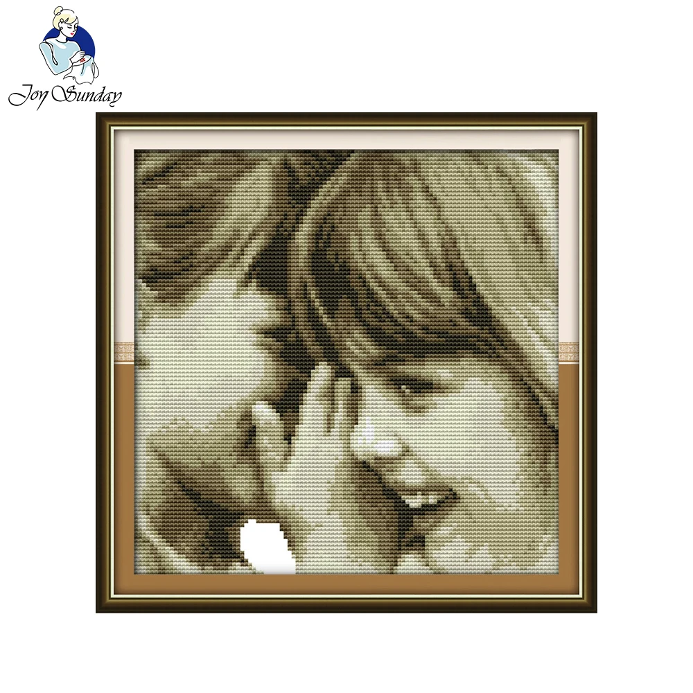

Joy Sunday Whisper Pattern Counted Chinese Cross Stitch Print Cross-stitch Set Embroidery Needlework Cross Stitching Home Decor