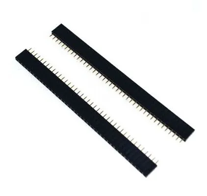 

10PCS 2.54mm 40 Pin Stright Female Single Row Pin Header Strip PCB Connector