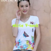 Высококачественная Белая Хлопковая женская футболка с круглым вырезом и коротким рукавом с принтом павлина, повседневные женские топы