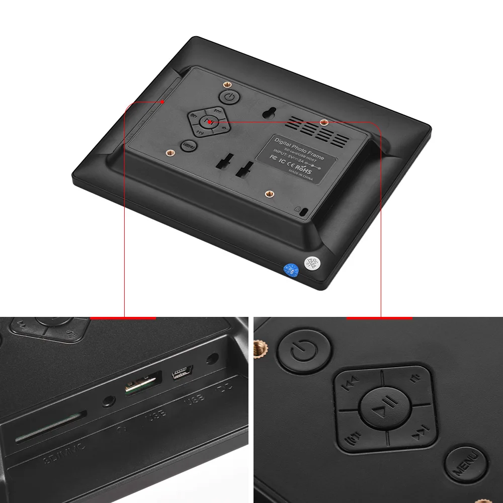 Andoer C805 8 &quotкомпактная светодиодная цифровая фоторамка Настольный альбом 1024*768 4:3