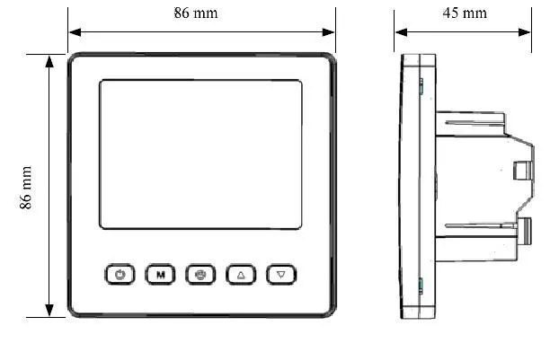 230V 16A ЖК-дисплей Дисплей Еженедельный программируемый комнатный термостат обогрева пола для детской комнаты Контроль температуры