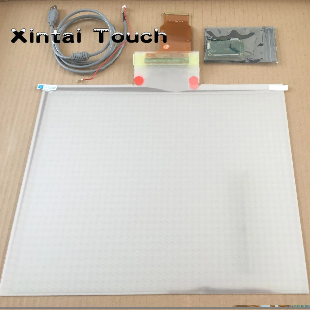 19 inch USB capacitive multi touch screen foil 10 points interactive lcd film for shop window display |