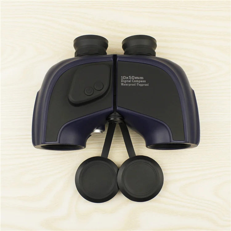New style 10x50 waterproof optics font b binoculars b font with compass High quality outdoor powerful