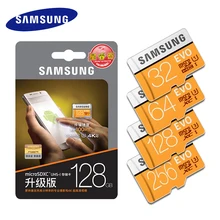 SAMSUNG популярный Micro SD карта, карта памяти Micro SD 32 Гб 64 Гб 128 ГБ SDHC/SDXC высокая скорость карты памяти EVO объемом памяти 32 Гб или 64 ГБ, 128 ГБ C10 TF карты Модуль памяти Transflash карты