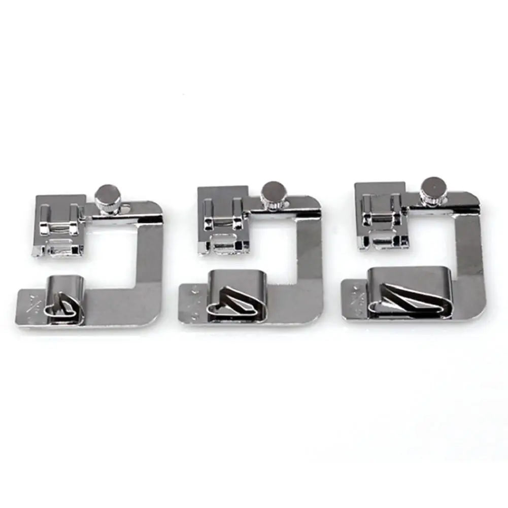 3PCS Sewing Edging Crimping Foot Household Electric Sewing Machine Accessories 3PCS Sewing Edging Crimping Foot Household Electric Sewing Machine Accessories