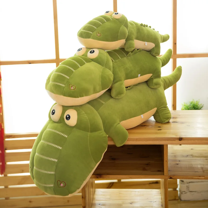 large stuffed crocodile