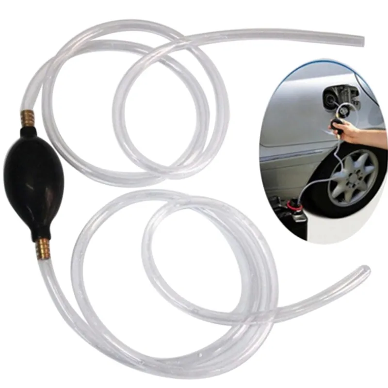 

New Car Fuel Gas Pump Petrol Diesel Liquid Hand Pump Primer Bulb Water Oil Transfer Pump PVC Syphon 8mm Pipe