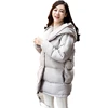 winter women loose fit coat fashion cute parkas hooded jacket overcoat medium casual plus size duck down overcoat snowear ► Photo 3/6