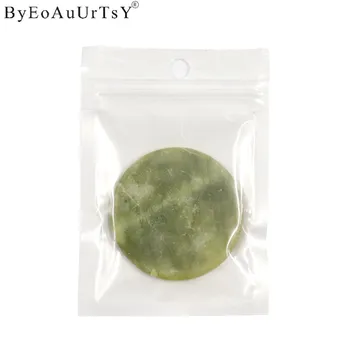 

5 pcs Green Artificial Jade Stone False Eyelash Extension Glue Adhesive Pallet Pad Round Flat Stone Eyelash Glue Make up Tools