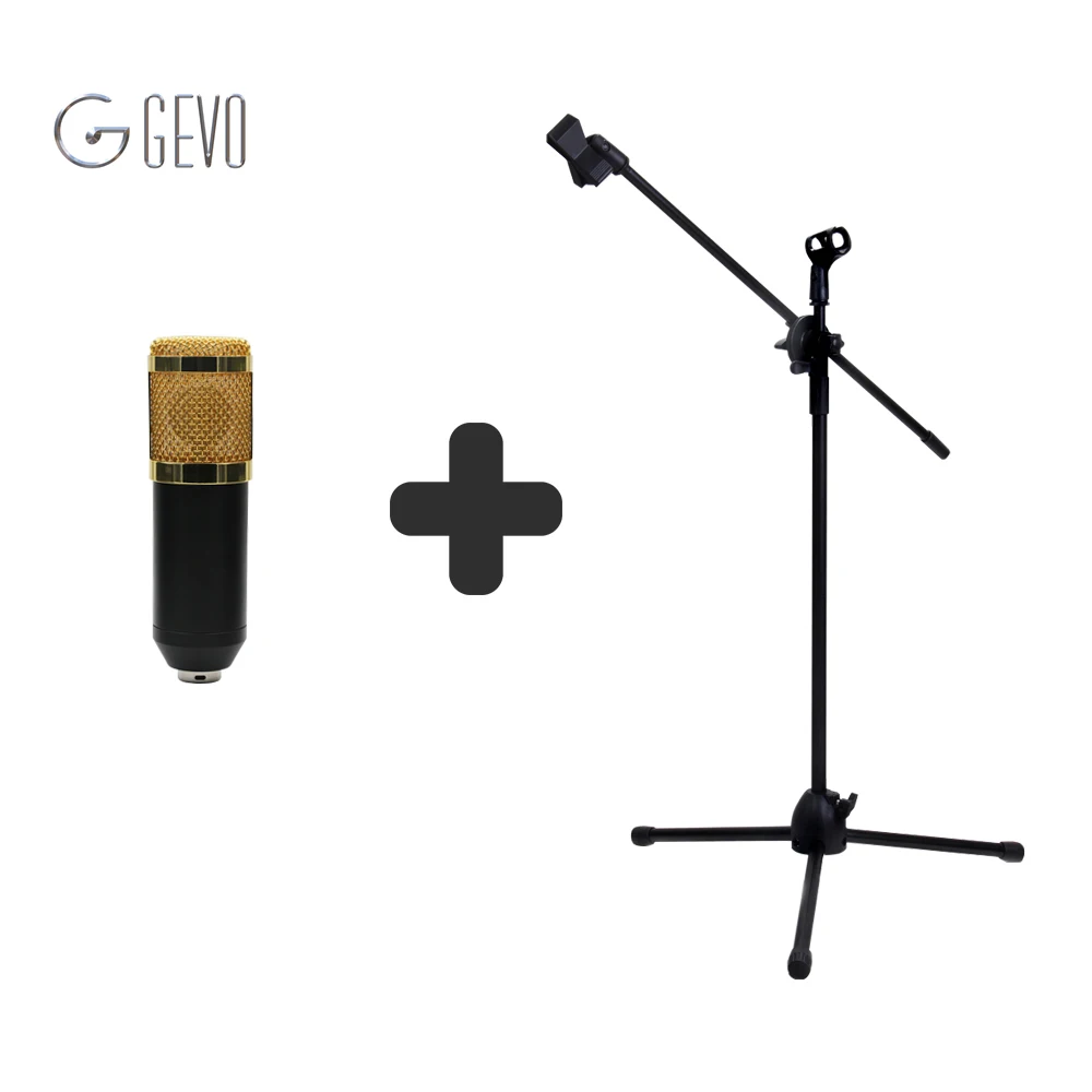 

BM-800 3.5mm Wired Sound Recording Condenser Microphone With NB-107 Microphone Stand for Radio Braodcasting Computer