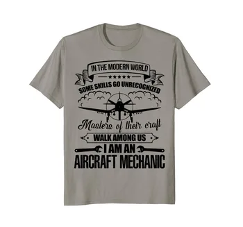 

Tshirt Homme 2020 New Print T Shirt Mens Short Sleeve Hot Aircraft Mechanic Shirt - I'M An Aircraft Mechanic Tee Shirt