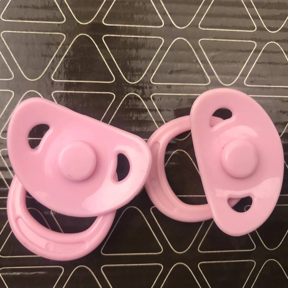 

Magnetic Pacifier For Reborn Baby Doll Pacifier Magnet Handmade 3 colors can choose DIY Nipple 2PCS
