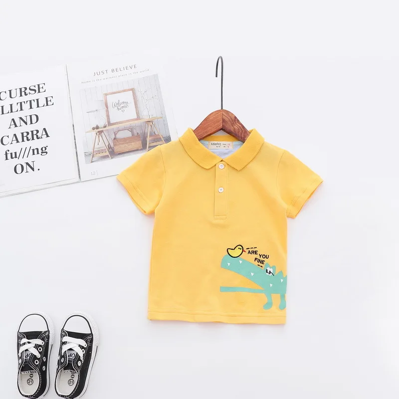 Fashion Summer Cotton Baby Boys Short Sleeved T-shirt Cartoon Printed Children Tees Kids Tops For Age 2-7 Years Old Fashion Summer Cotton Baby Boys Short Sleeved T-shirt Cartoon Printed Children Tees Kids Tops For Age 2-7 Years Old