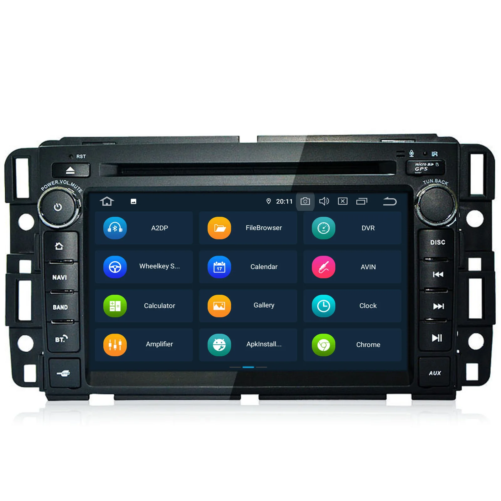 Excellent COIKA 7" Android 9.0 System 4G+64G RAM Car Radio Receiver For Buick Enclave Lucerne GMC Yukon GPS Navi Stereo DVR SWC BT 1