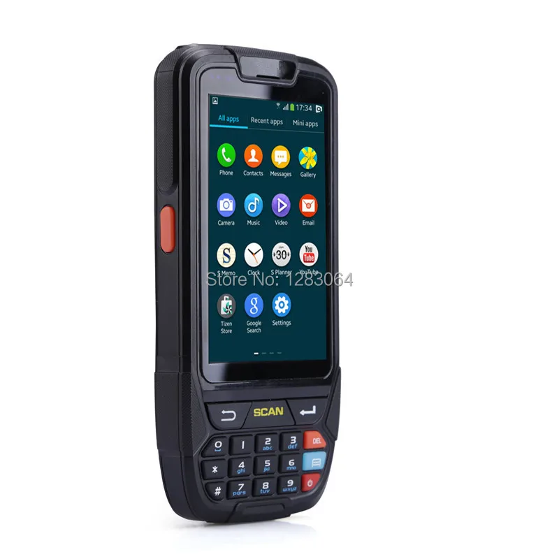 Wysoka pojemność baterii 4000mA skaner kodów kreskowych Android Terminal ręczny PDA z 2D Czytnik kodów kreskowych -