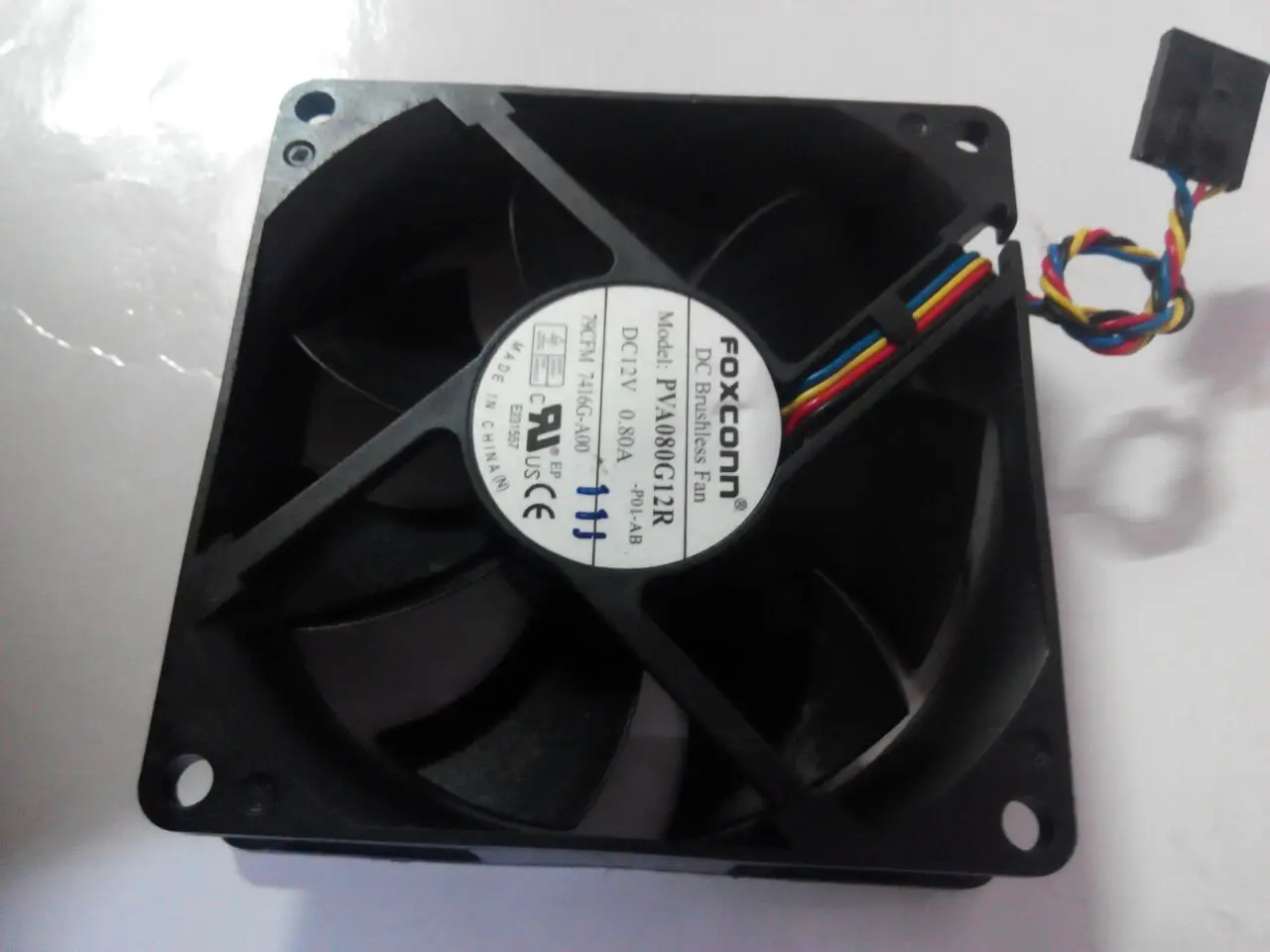 Чехол для компьютера вентилятор радиатор кулер Emacro Foxconn PVA080G12R-12 В постоянного