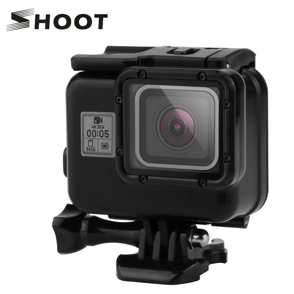 SHOOT 45m Waterproof Case for Gopro Hero 6 5 Black Action