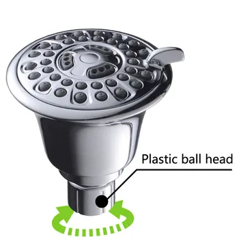 

HOT NEW ARRIVALS Rain shower Plastic Small Top Spray Pressurized Water-saving Bath Shower Head 5.8