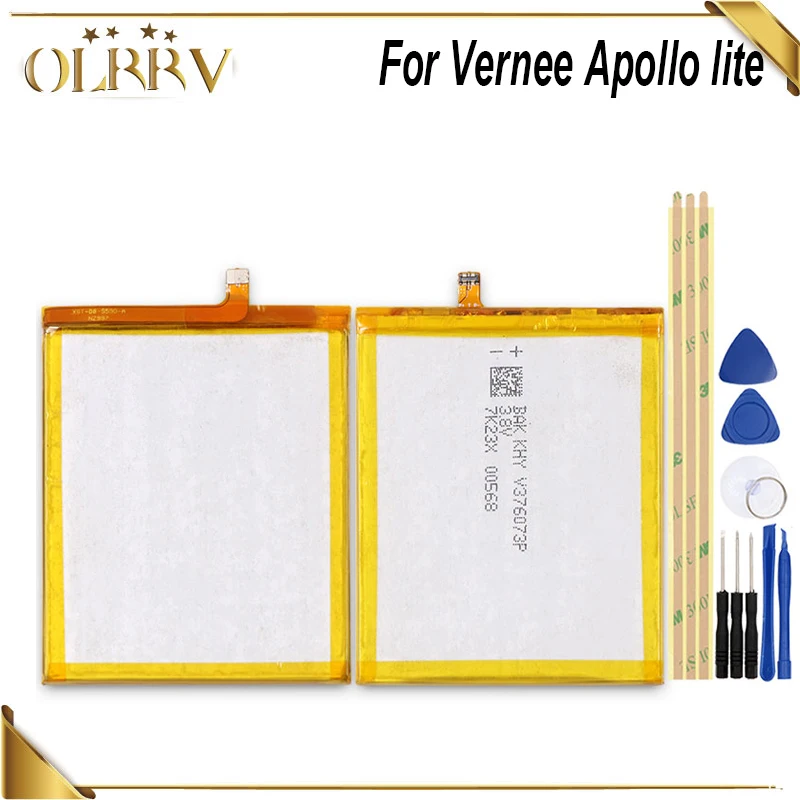 OLRRV 3100 мАч долгое время батареи в режиме ожидания для Vernee Apollo lite Высокое качество