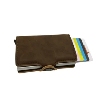 

2019 New Credit Card Holders Business Men Card Holders Fashion RFID Card Cases Automatical Aluminium Bank Card Wallets