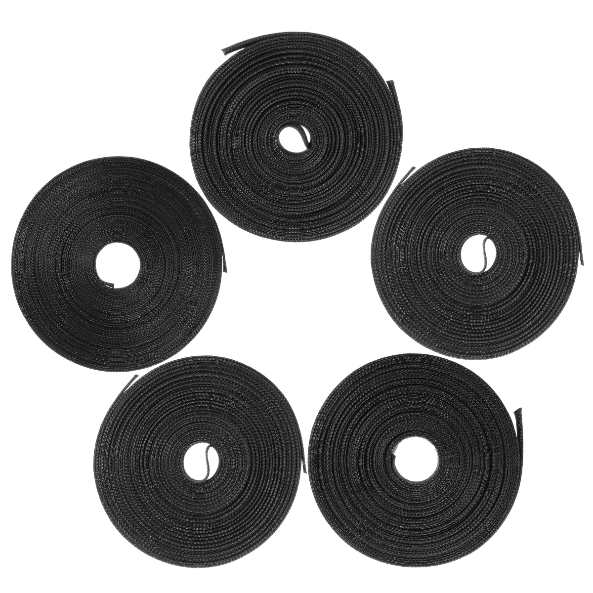 

15M Nylon Black Expandable Sheathing Tight Braided Loom Insulation Tubing Wire Cable Sleeving8/10/12/15/20mm For Wrapping Cable